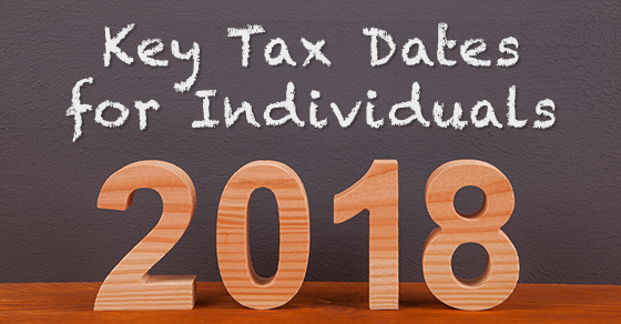 Louisiana Individual Accounting - 2018 Key Dates